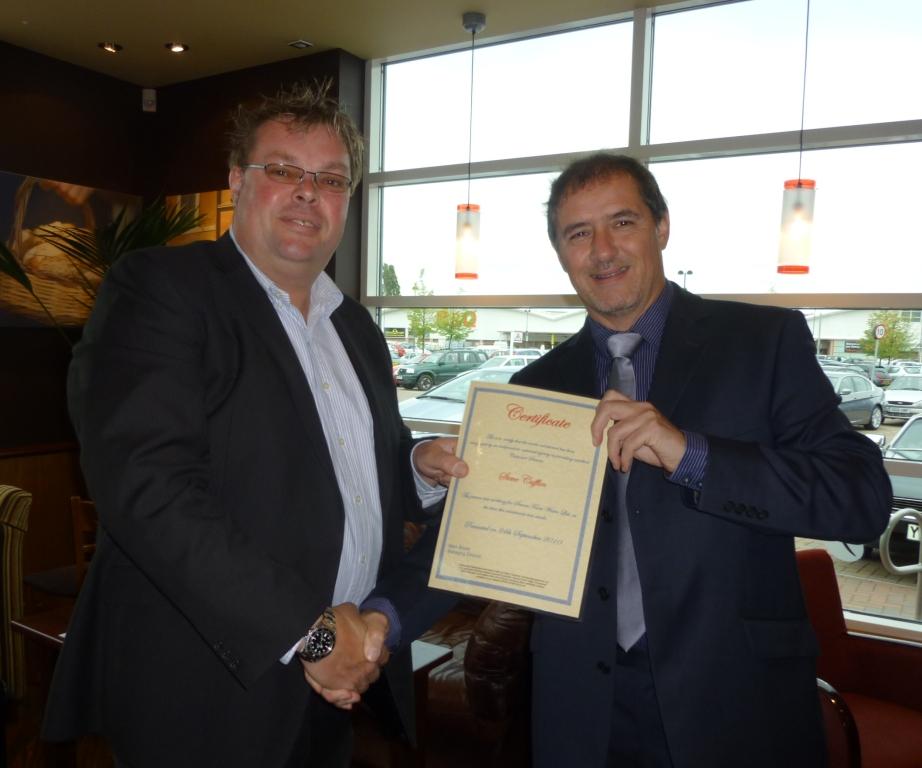 Steve Cufflin and Mark Boyce, Managing Director of UCSM Ltd.